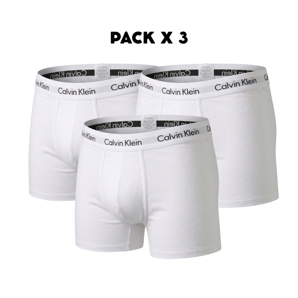 Pack x 3 Bóxer Calvin Klein Blanco